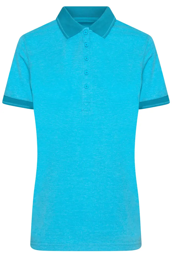 Ženska polo majica JN705 turquoise-melange/turquoise S-0