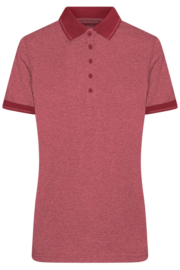 Ženska polo majica JN705 wine-melange/wine S-0