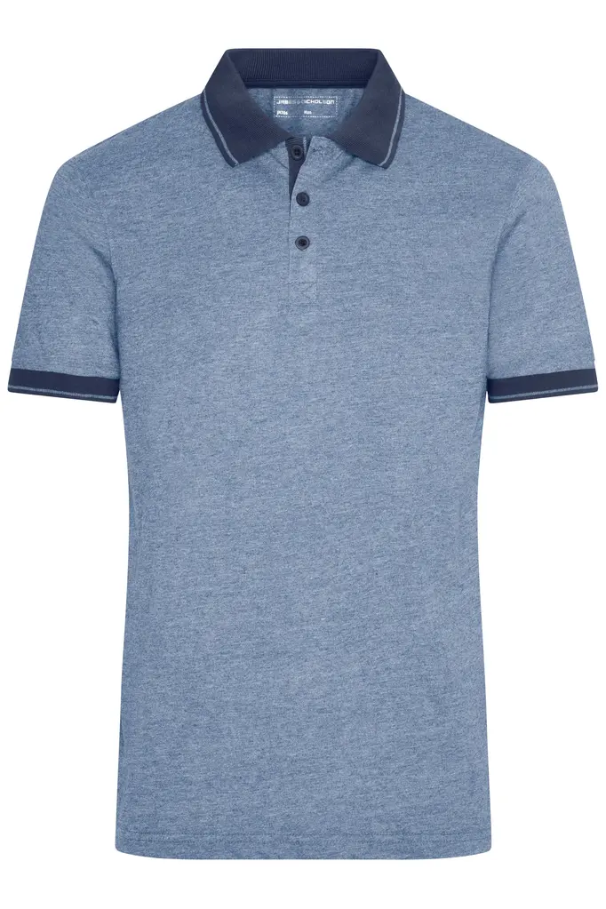 Muška polo majica JN706 blue-melange/navy S-0