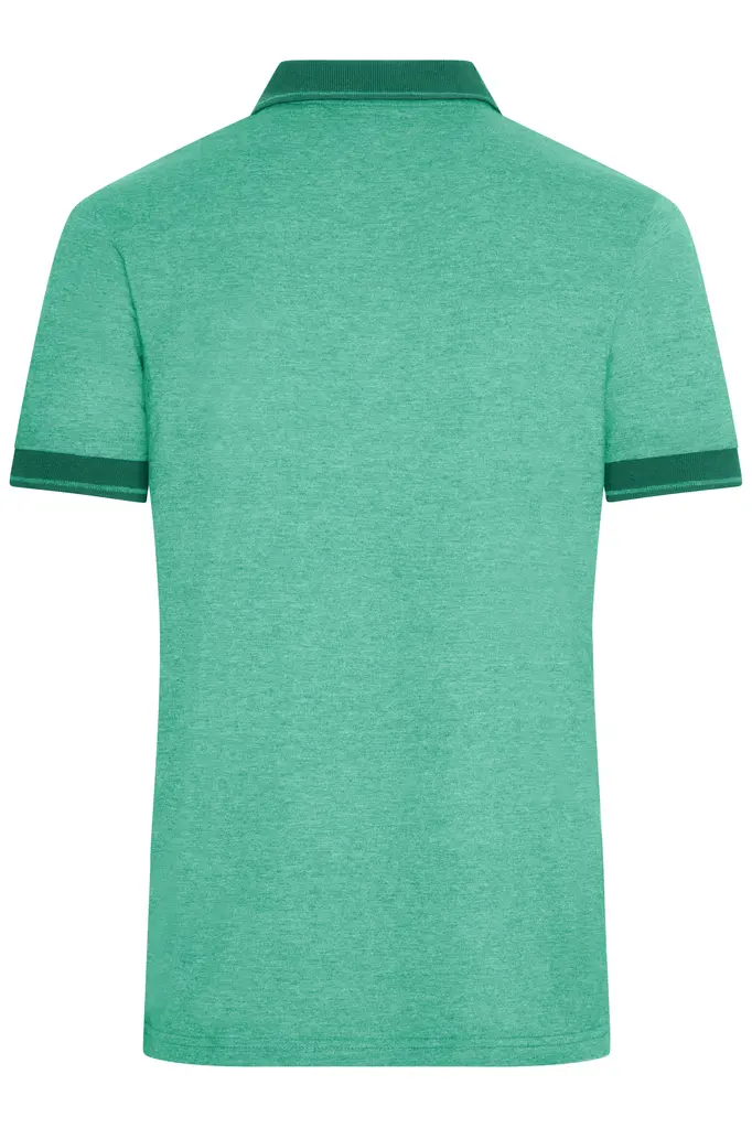 Muška polo majica JN706 green-melange/dark-green S-3