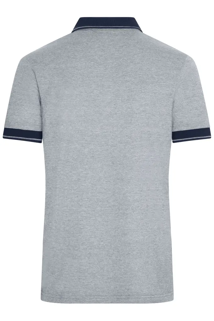 Muška polo majica JN706 grey-heather/navy S-3