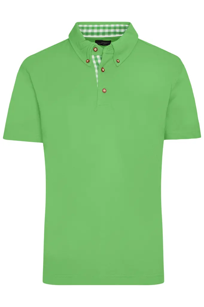 Muška polo majica JN716 lime-green/lime-green-white S-0