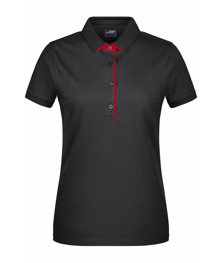 Ženska polo majica  JN725 black/red XS-0