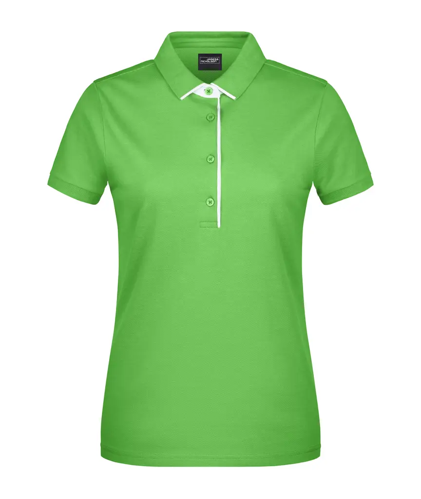 Ženska polo majica  JN725 lime-green/white XS-0