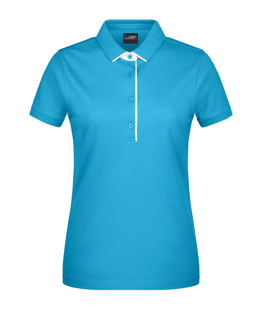 Ženska polo majica  JN725 turquoise/white XS-0