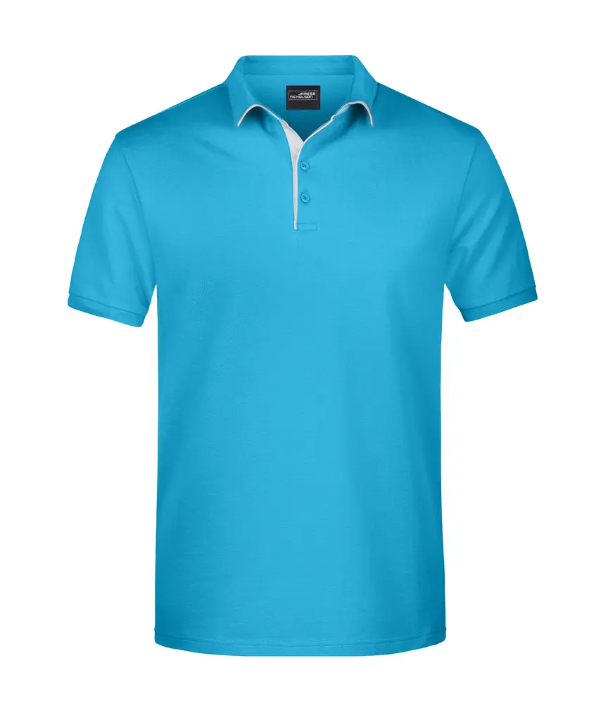 Ženska polo majica  JN726 turquoise/white S-0