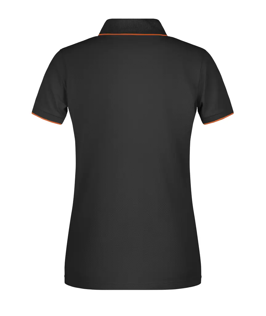 Ženska polo majica  JN727 black/orange XS-3