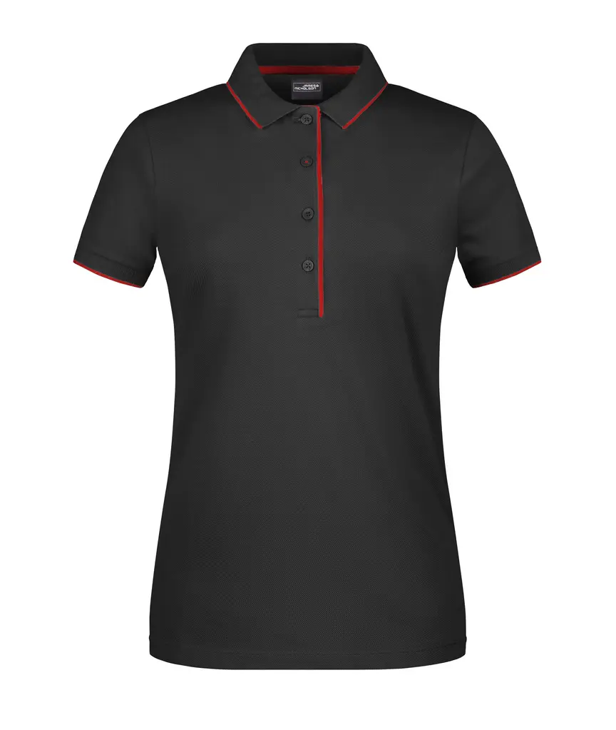 Ženska polo majica  JN727 black/red XS-0