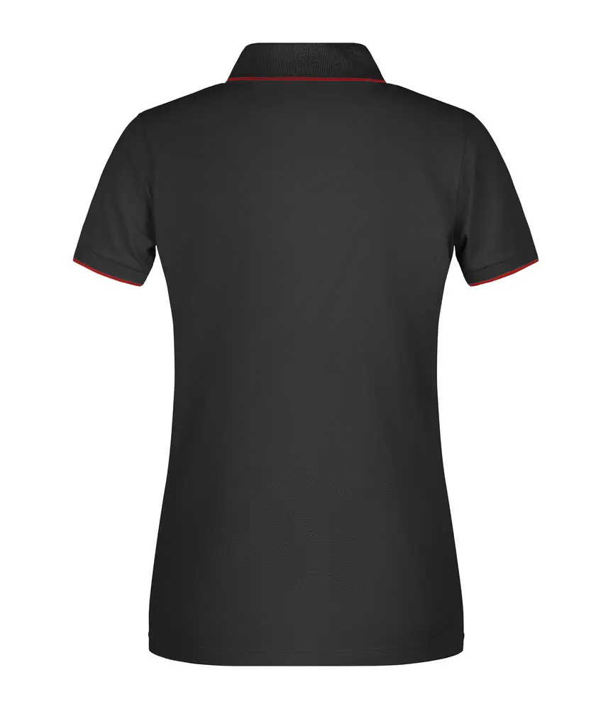 Ženska polo majica  JN727 black/red XS-3