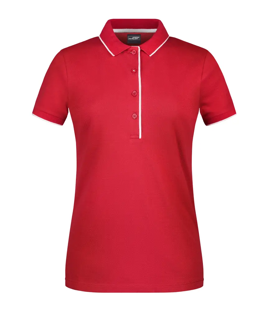 Ženska polo majica  JN727 red/white XS-0