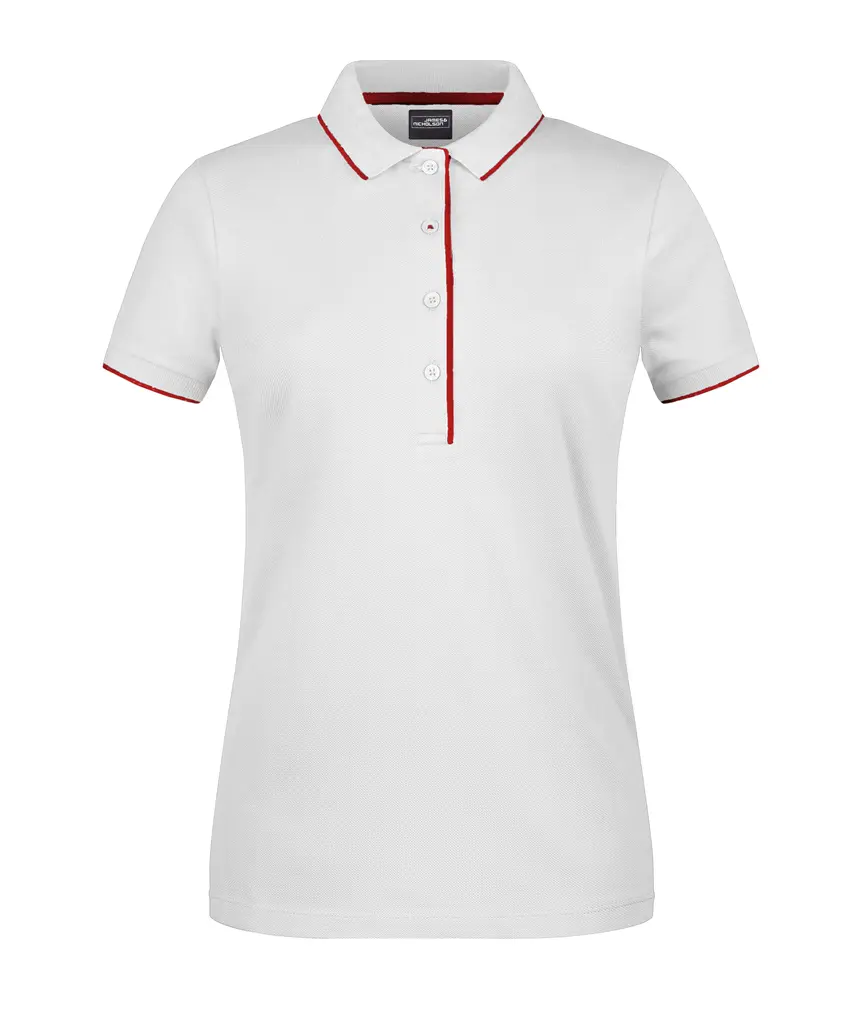 Ženska polo majica  JN727 white/red XS-0