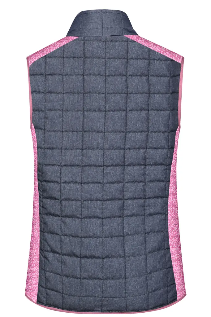 Ženski prsluk JN739 pink-melange/anthracite-melange XS-3