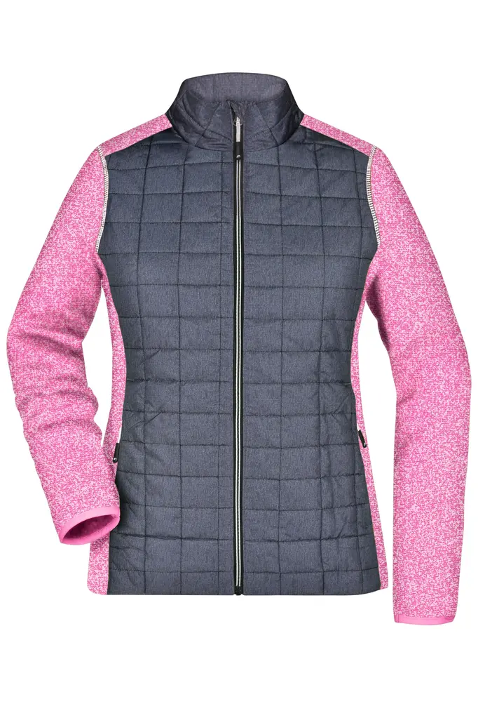 Ženska jakna JN741 pink-melange/anthracite-melange XS-0