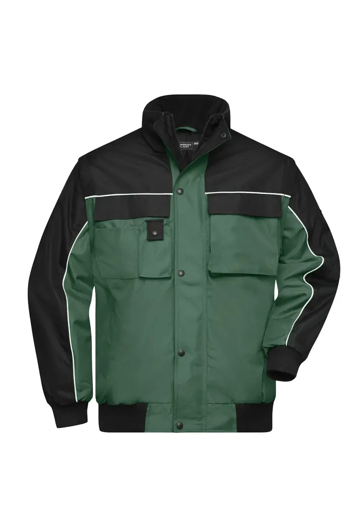 Radna jakna JN810 dark-green/black S-0