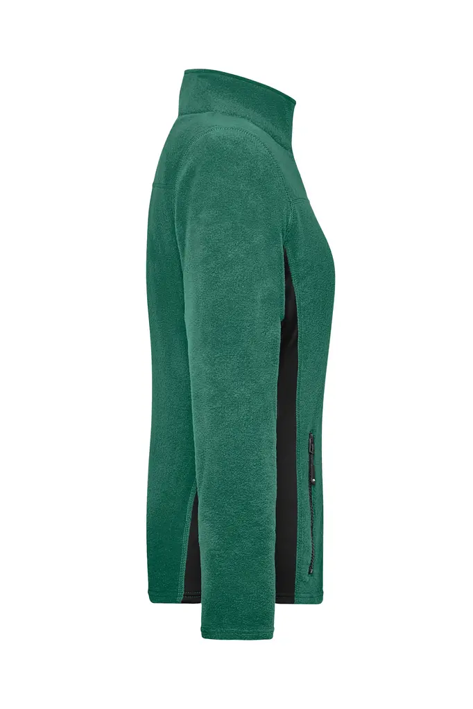 Ženski radni flis JN841 dark-green/black XS-2