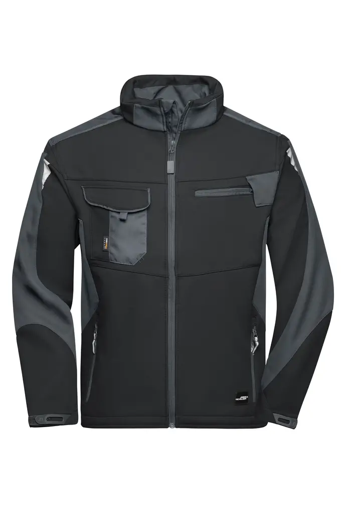 Radna softshell jakna  JN844 black/carbon XS-0