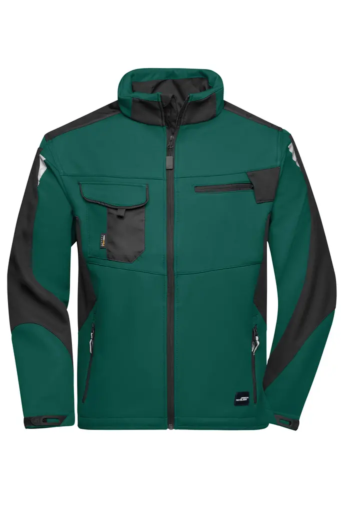 Radna softshell jakna  JN844 dark-green/black XS-0