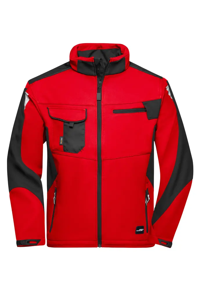 Radna softshell jakna  JN844 red/black XS-0