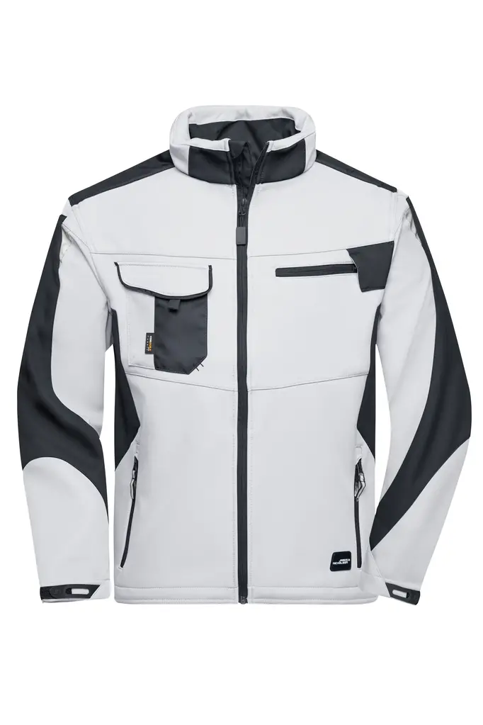 Radna softshell jakna  JN844 white/carbon XS-0