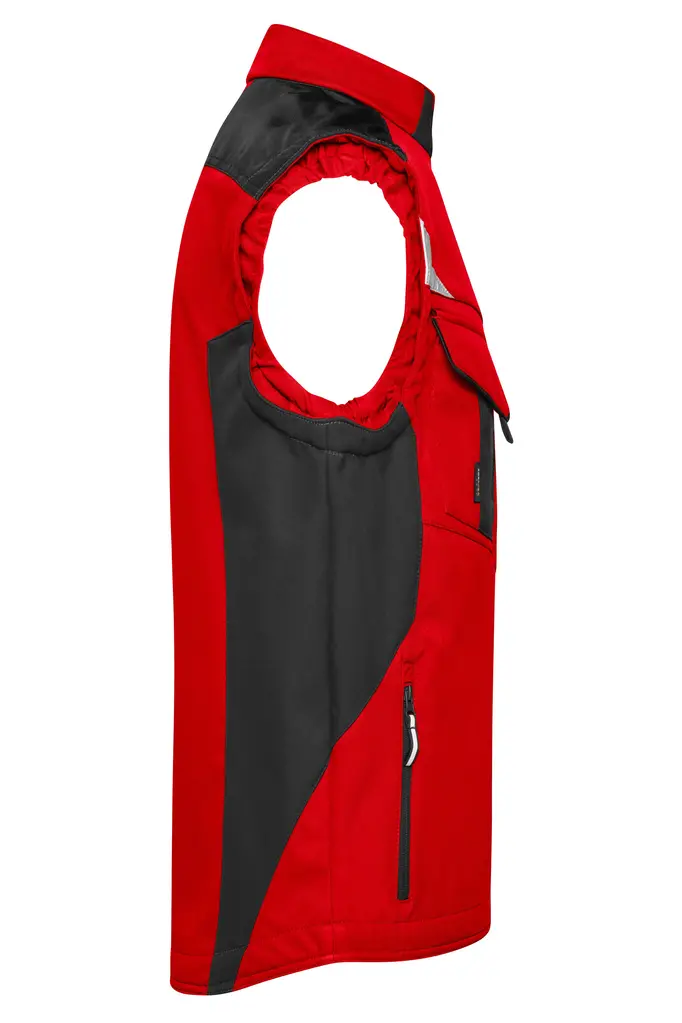 Radni softshell prsluk  JN845 red/black XS-2