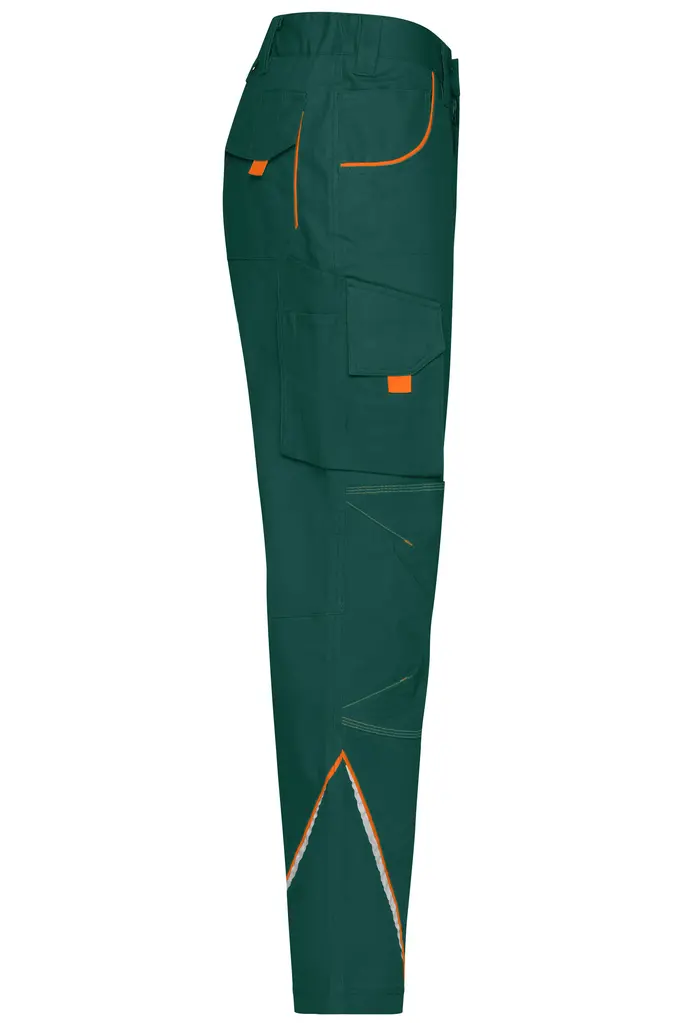 Radne hlače  JN847 dark-green/orange 25-2