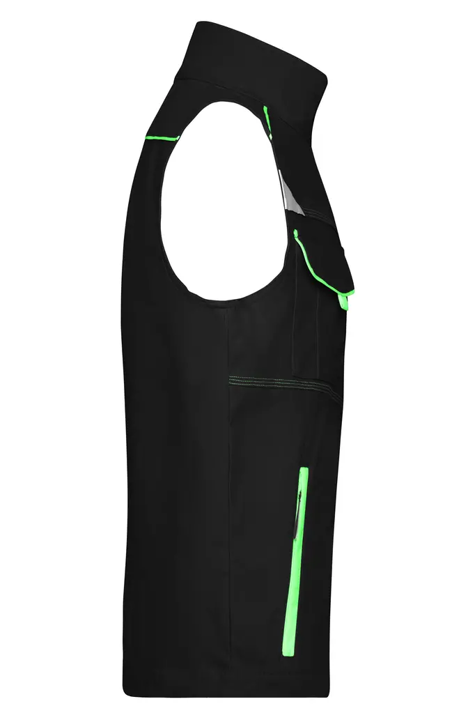 Radni prsluk JN850 black/lime-green XS-2