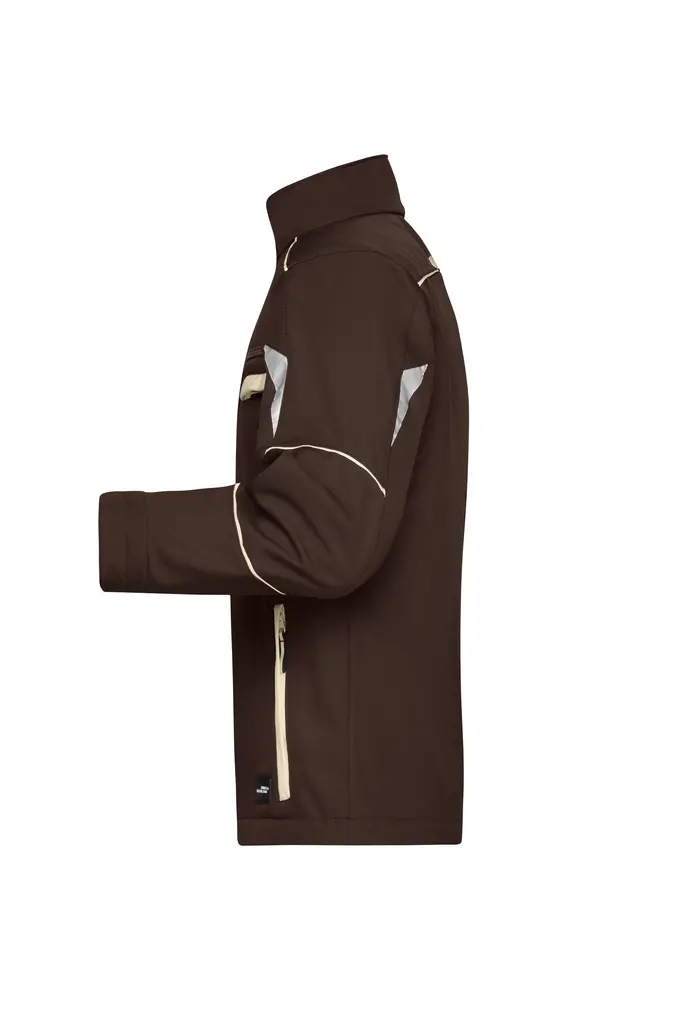 Radna softshell jakna JN851 brown/stone XS-1