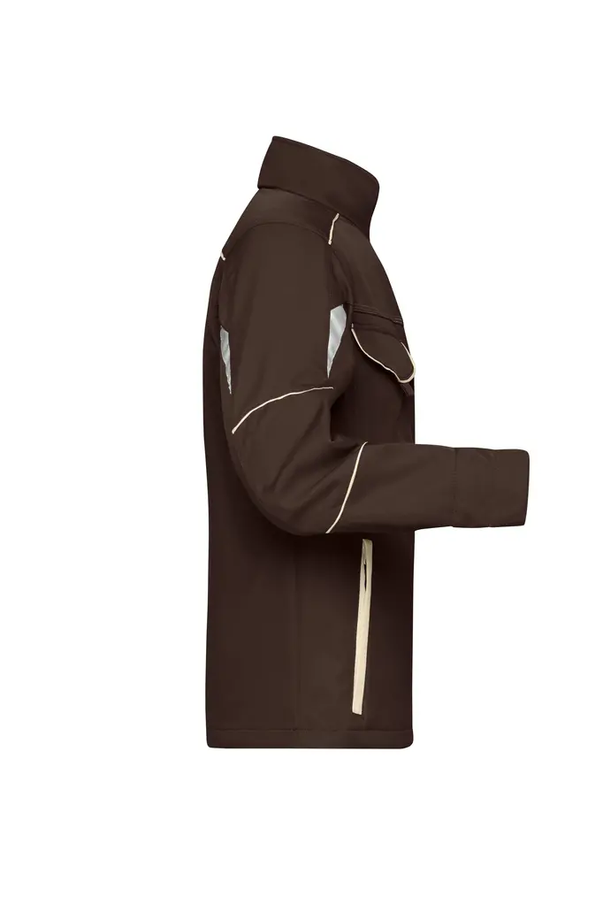 Radna softshell jakna JN851 brown/stone XS-2