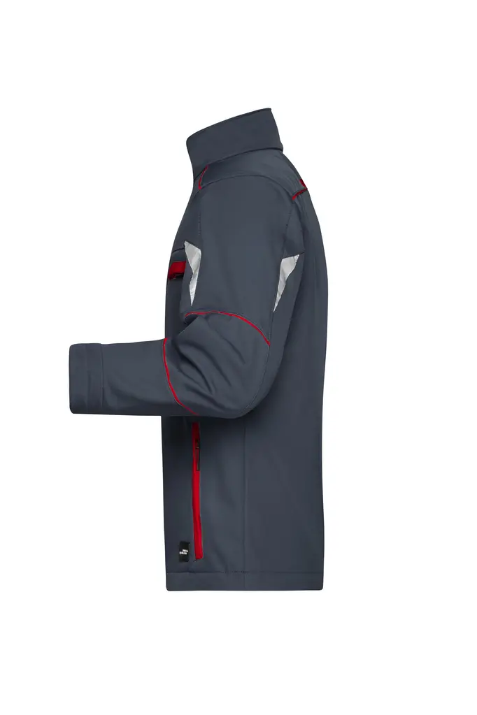 Radna softshell jakna JN851 carbon/red XS-1