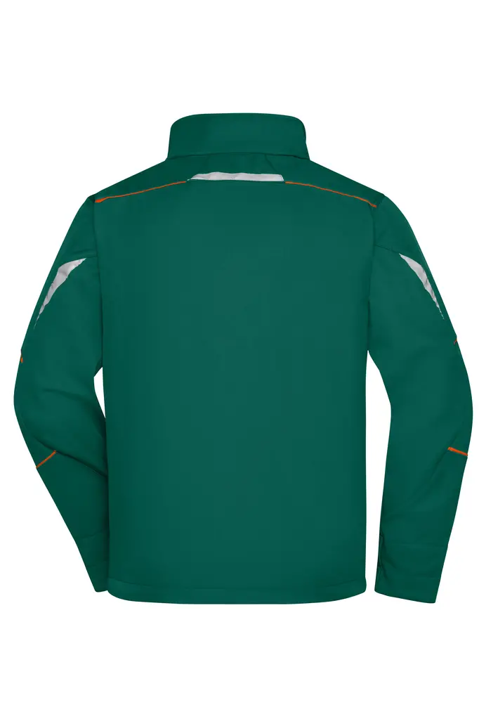 Radna softshell jakna JN851 dark-green/orange XS-3