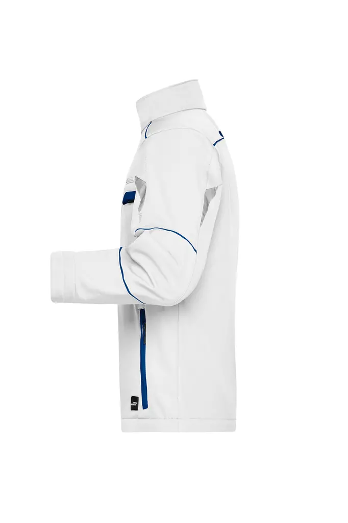 Radna softshell jakna JN851 white/royal XS-1