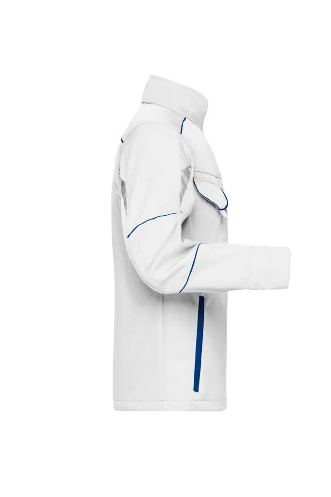 Radna softshell jakna JN851 white/royal XS-2