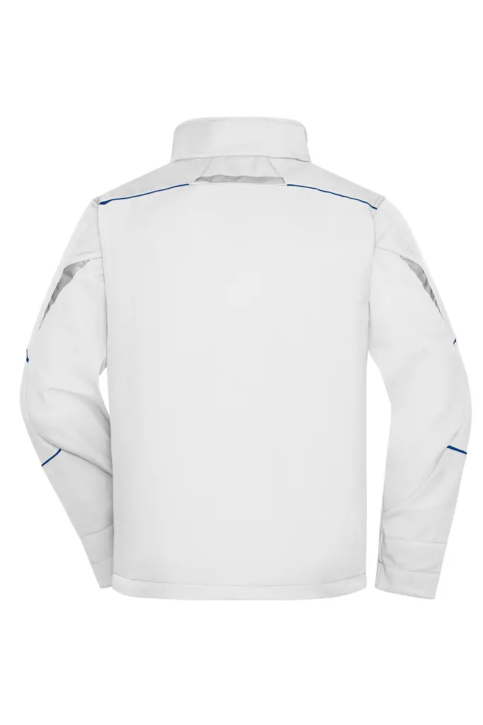 Radna softshell jakna JN851 white/royal XS-3