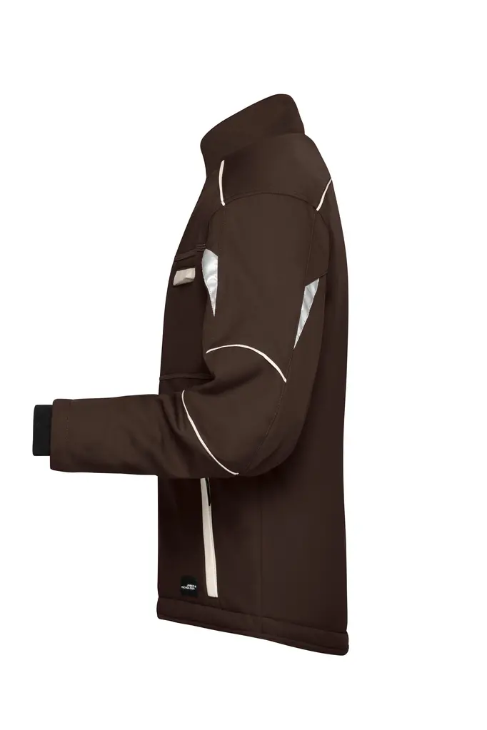 Radna softshell jakna JN853 brown/stone XS-1