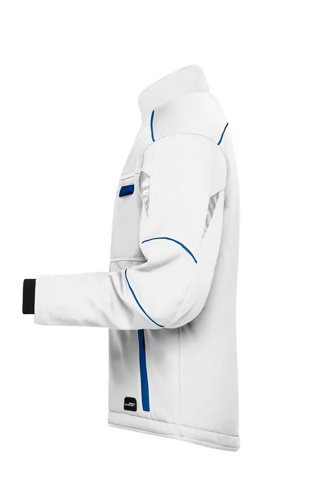 Radna softshell jakna JN853 white/royal XS-1