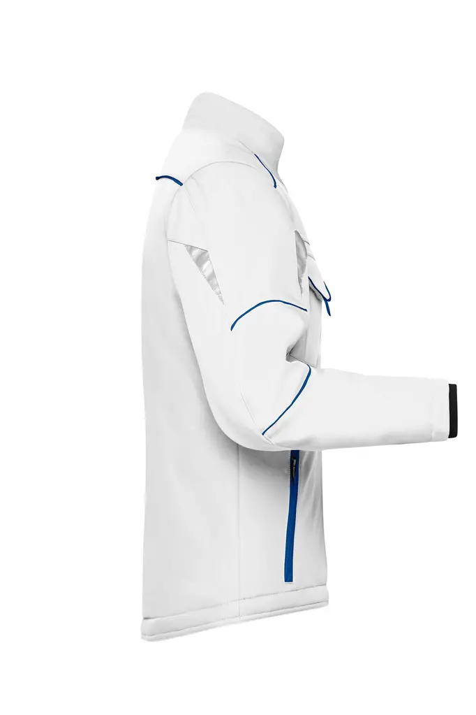 Radna softshell jakna JN853 white/royal XS-2