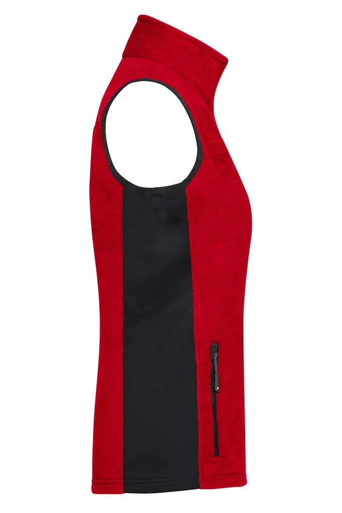 Ženski radni flis JN855 red/black XS-2