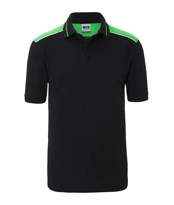 Radna polo majica JN858 black/lime-green XS-0