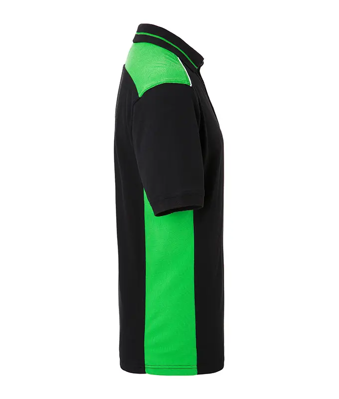 Radna polo majica JN858 black/lime-green XS-2