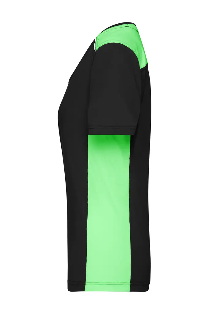 Ženska radna majica JN859 black/lime-green XS-1