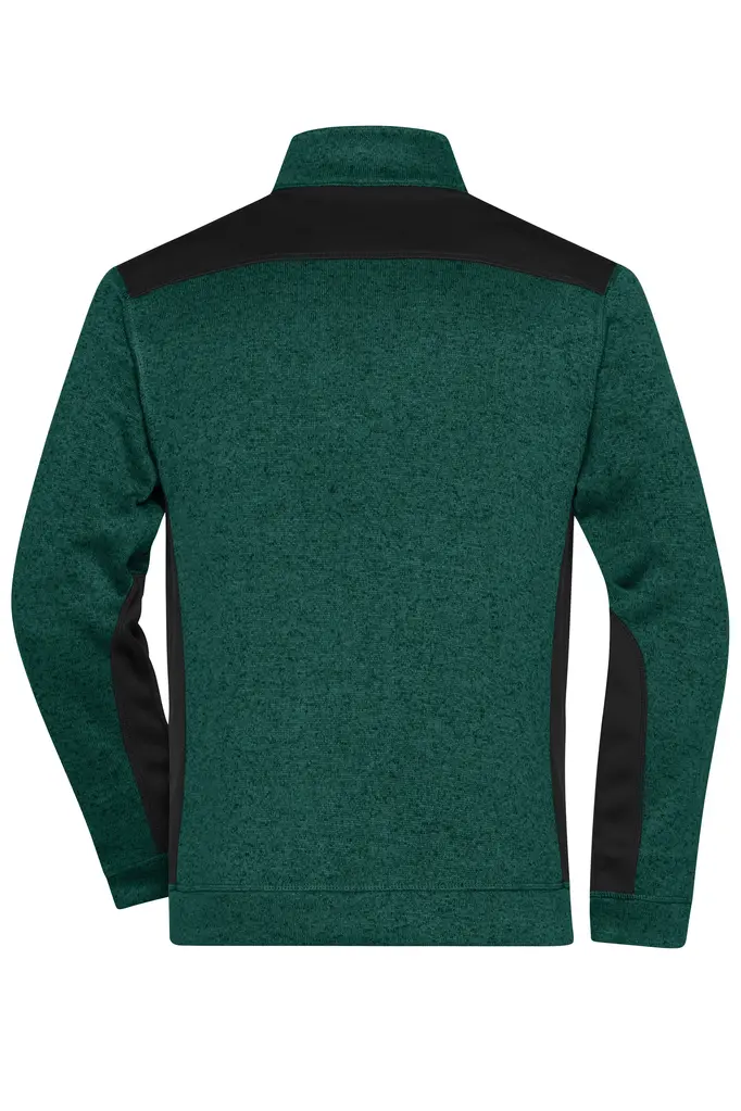 Radni flis  JN862 dark-green-melange/black XS-3