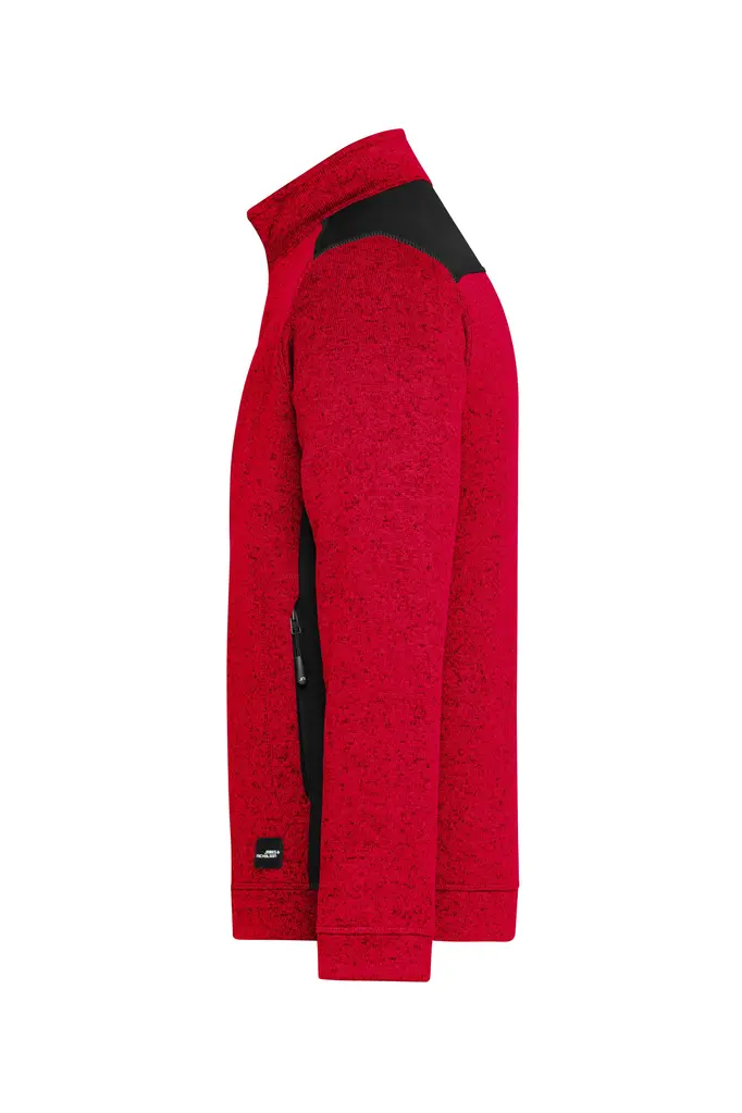 Radni flis  JN862 red-melange/black XS-1