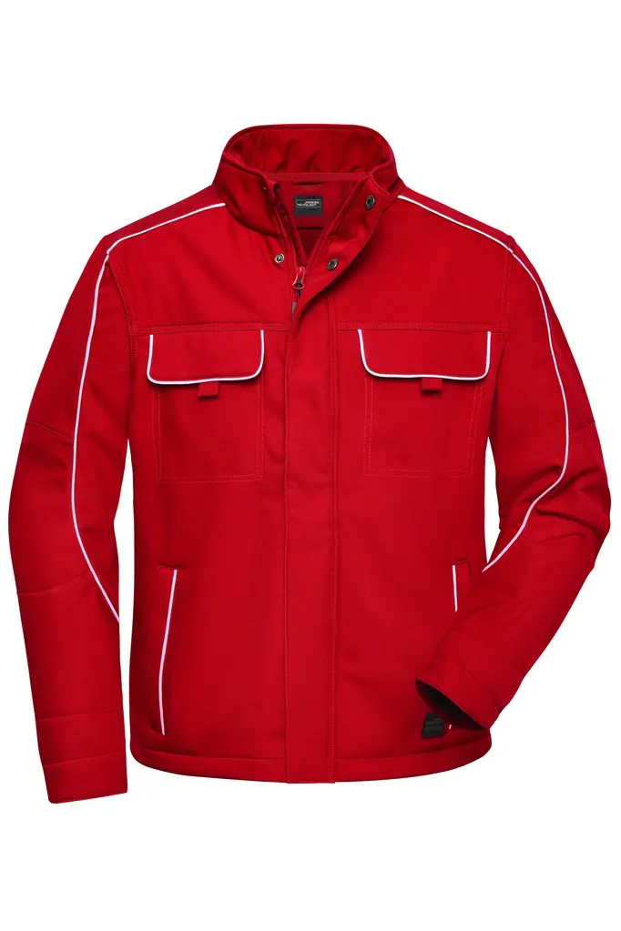 Radna softshell jakna JN884 red XS-0