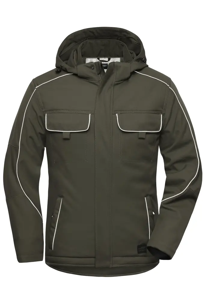 Radna softshell jakna JN886 olive XS-0