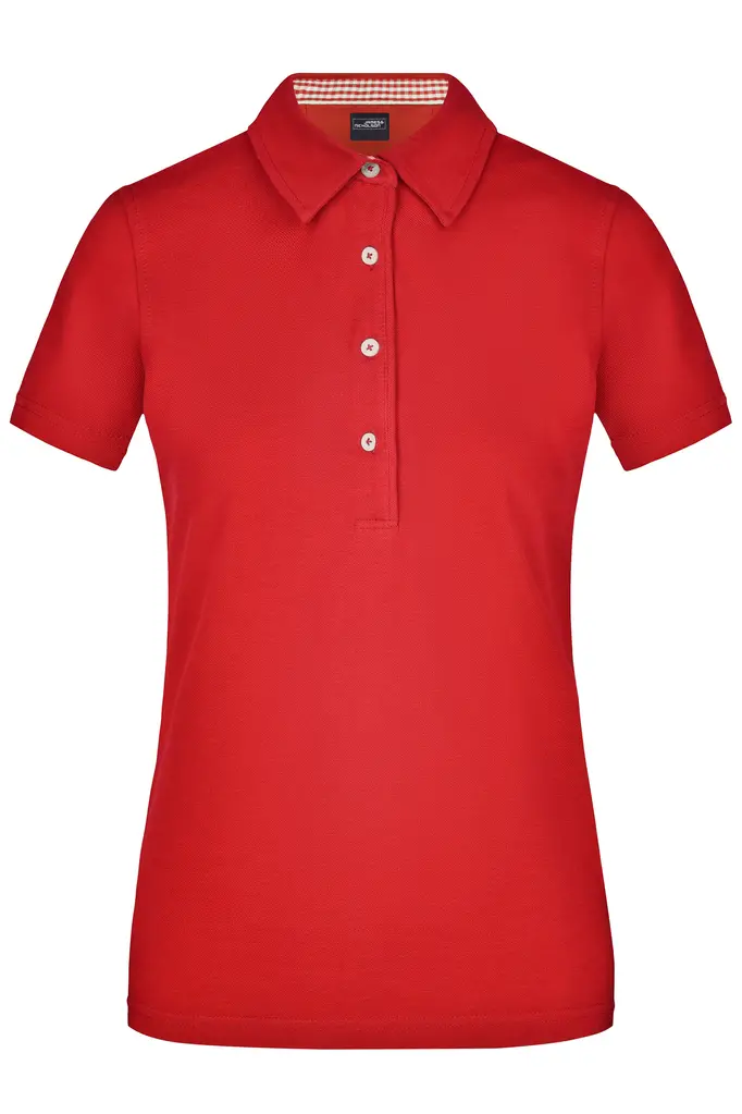 Ženska polo majica JN969 red/red-white S-0