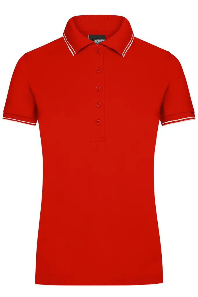 Ženska polo majica JN985 tomato/white S-0