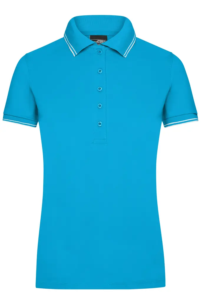 Ženska polo majica JN985 turquoise/white S-0