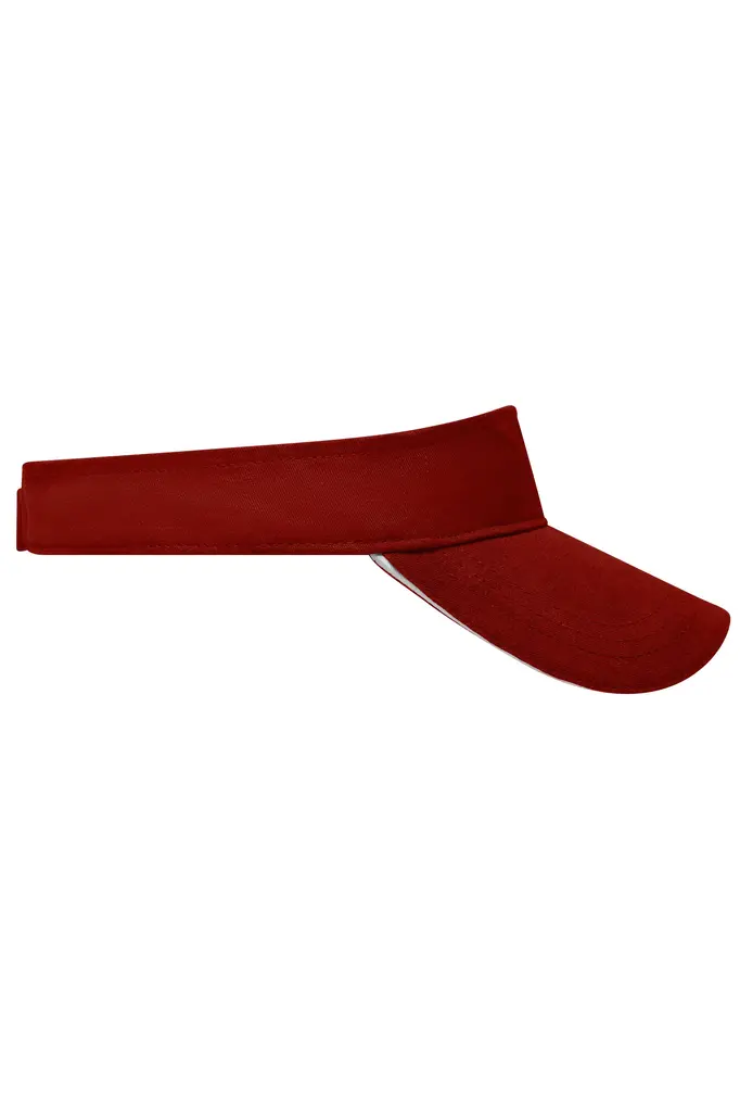 Sunvisor kapa MB6123 burgundy/white one size-2