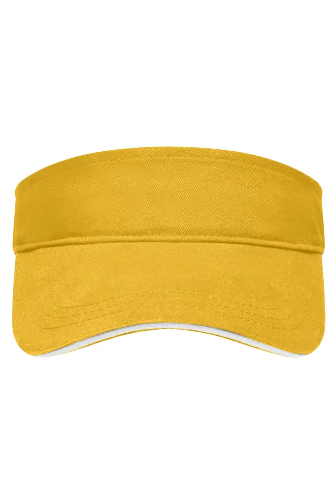 Sunvisor kapa MB6123 gold-yellow/white one size-0