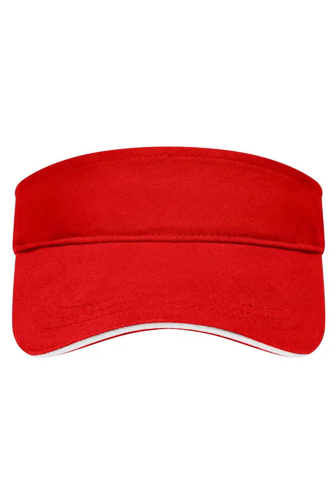 Sunvisor kapa MB6123 red/white one size-0